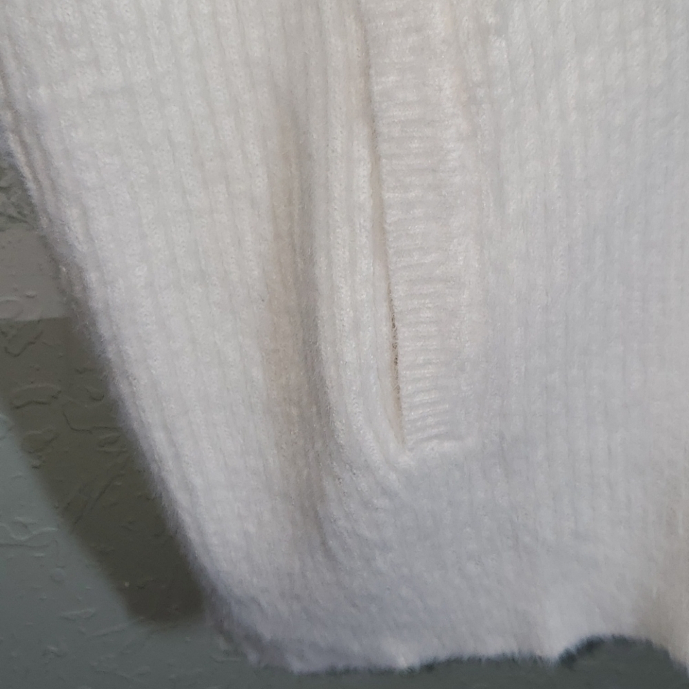 1.State Zip Front Eyelash Bomber Sweater - Picture 6 of 12